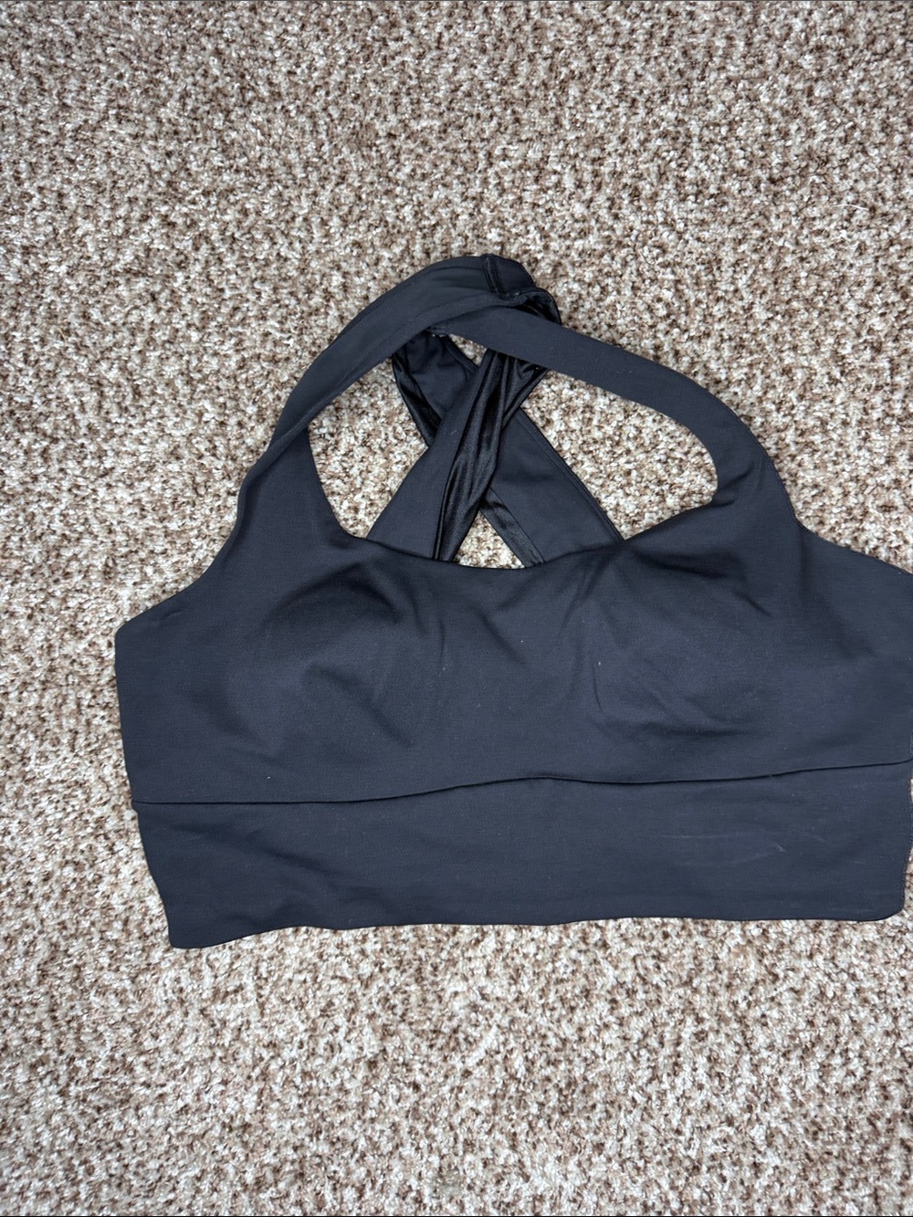 VSX Black Crossback High-Support Sports Bra